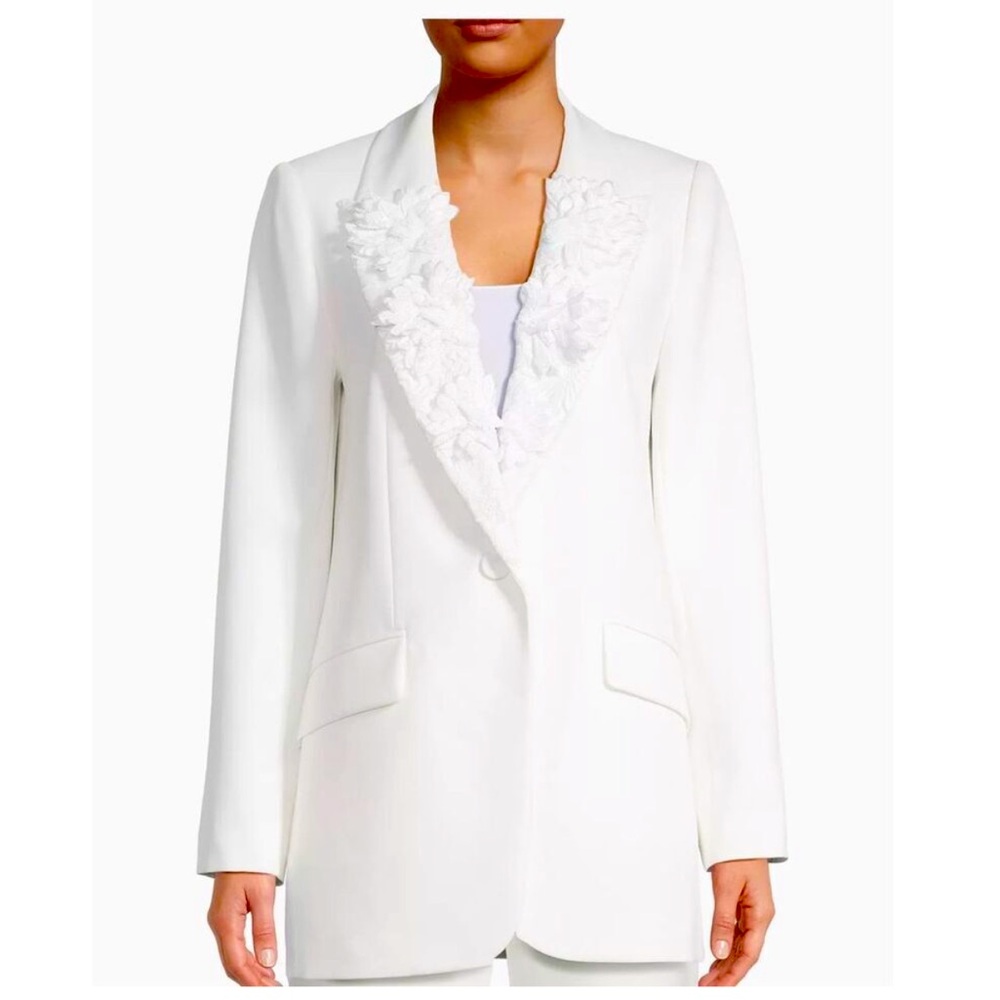 UNGARO Elegant White Women's Blazer NWT